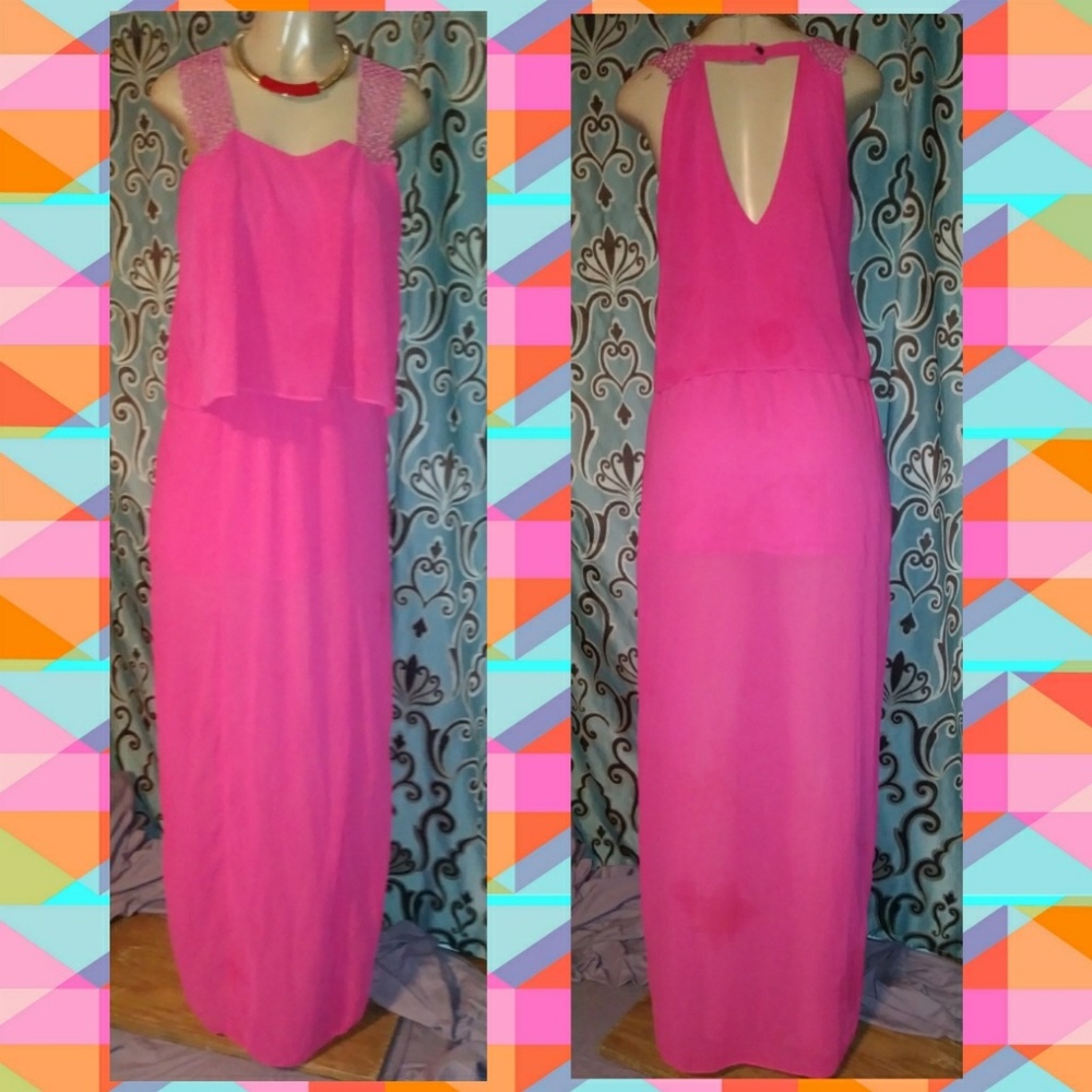 Maxi dress pink